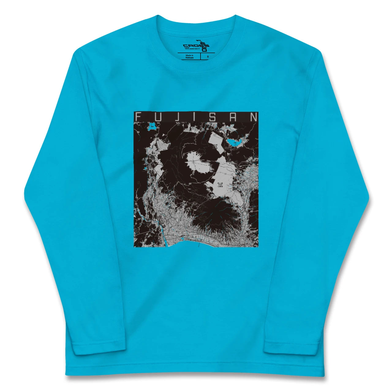 【富士山(静岡県)】地図柄ロングスリーブTシャツ