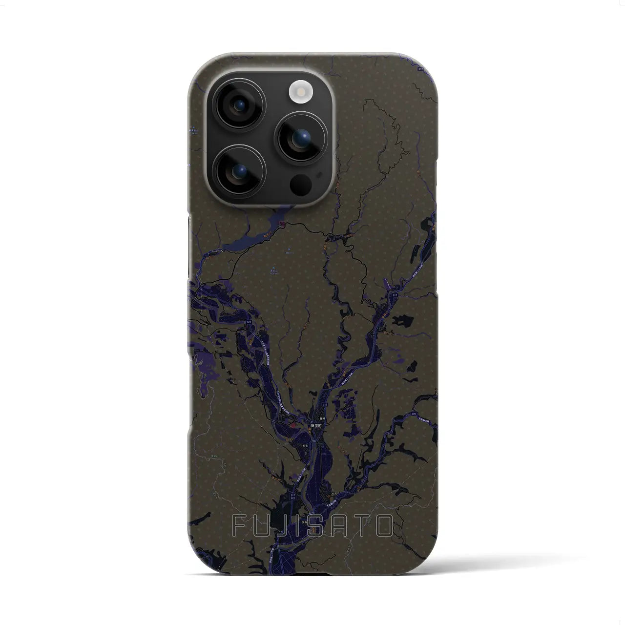 【藤里(秋田県)】地図柄iPhoneケース(バックカバータイプ)