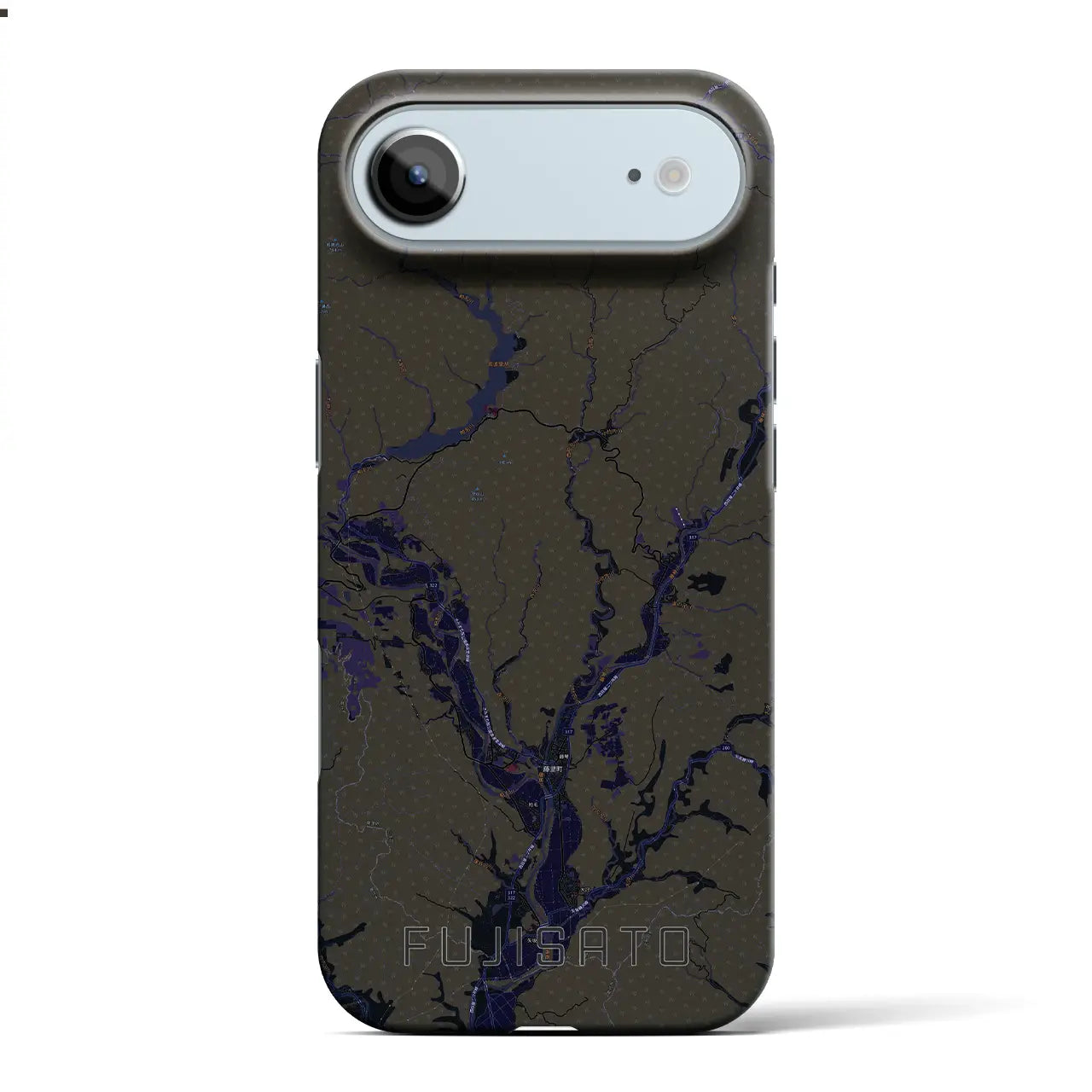 【藤里(秋田県)】地図柄iPhoneケース(バックカバータイプ)