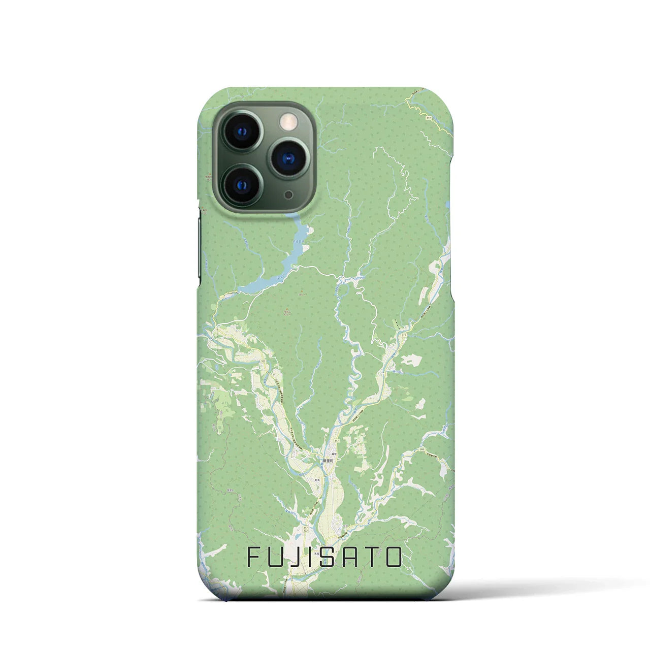 【藤里(秋田県)】地図柄iPhoneケース(バックカバータイプ)