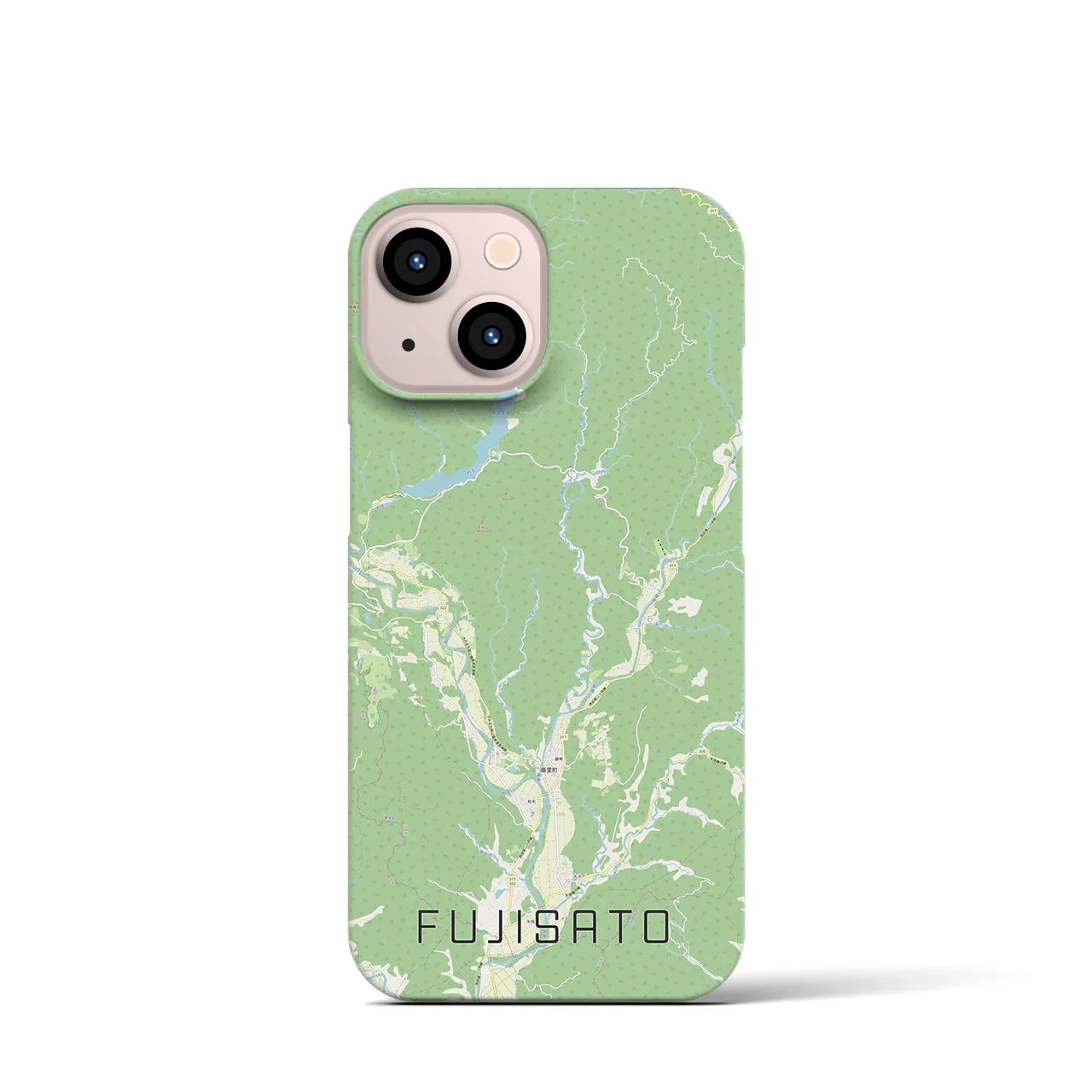 【藤里(秋田県)】地図柄iPhoneケース(バックカバータイプ)