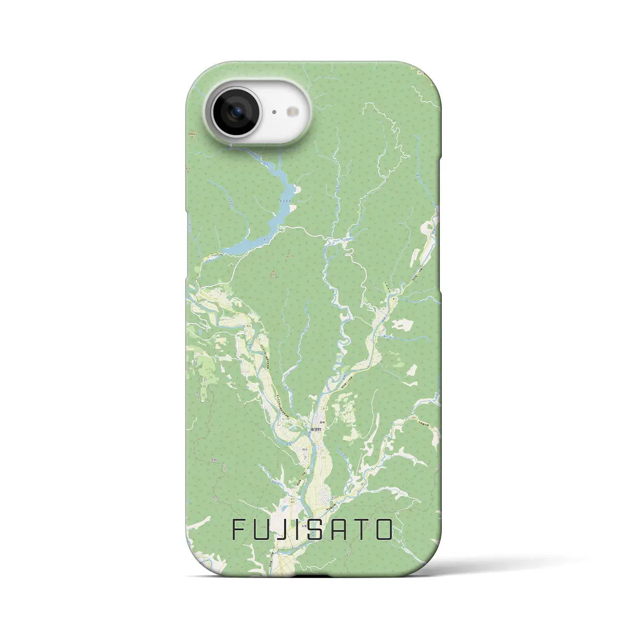 【藤里(秋田県)】地図柄iPhoneケース(バックカバータイプ)