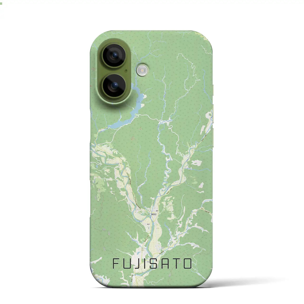 【藤里(秋田県)】地図柄iPhoneケース(バックカバータイプ)