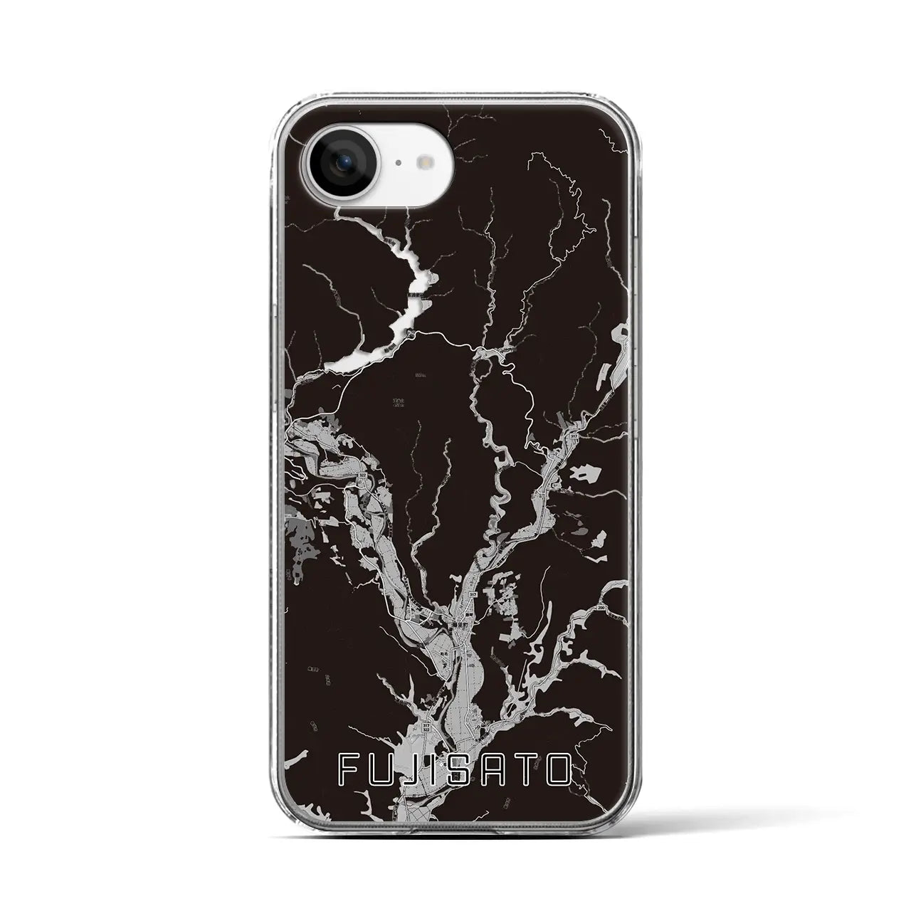 【藤里(秋田県)】地図柄iPhoneケース(クリアタイプ)