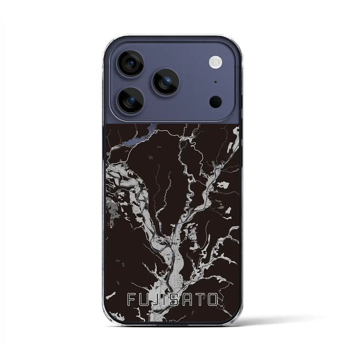 【藤里(秋田県)】地図柄iPhoneケース(クリアタイプ)