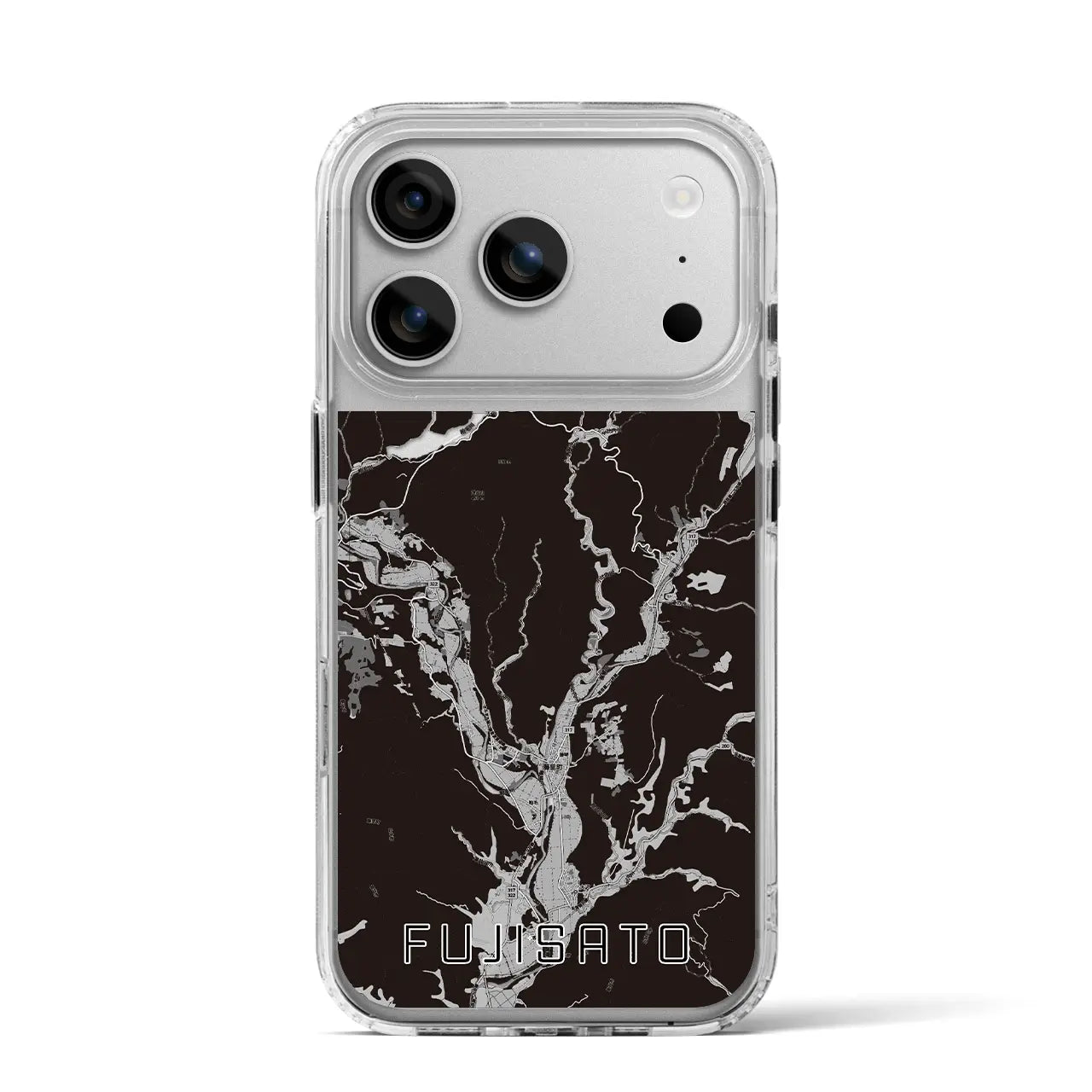 【藤里(秋田県)】地図柄iPhoneケース(MagSafeタイプ)