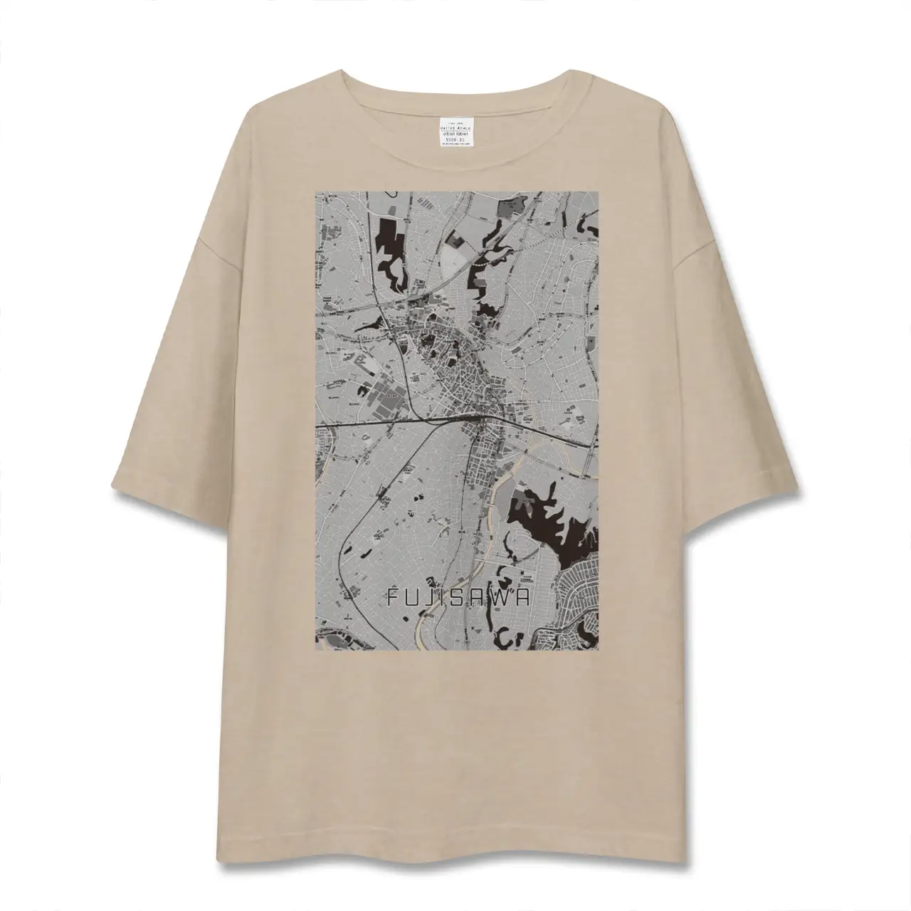 【藤沢(神奈川県)】地図柄ビッグシルエットTシャツ