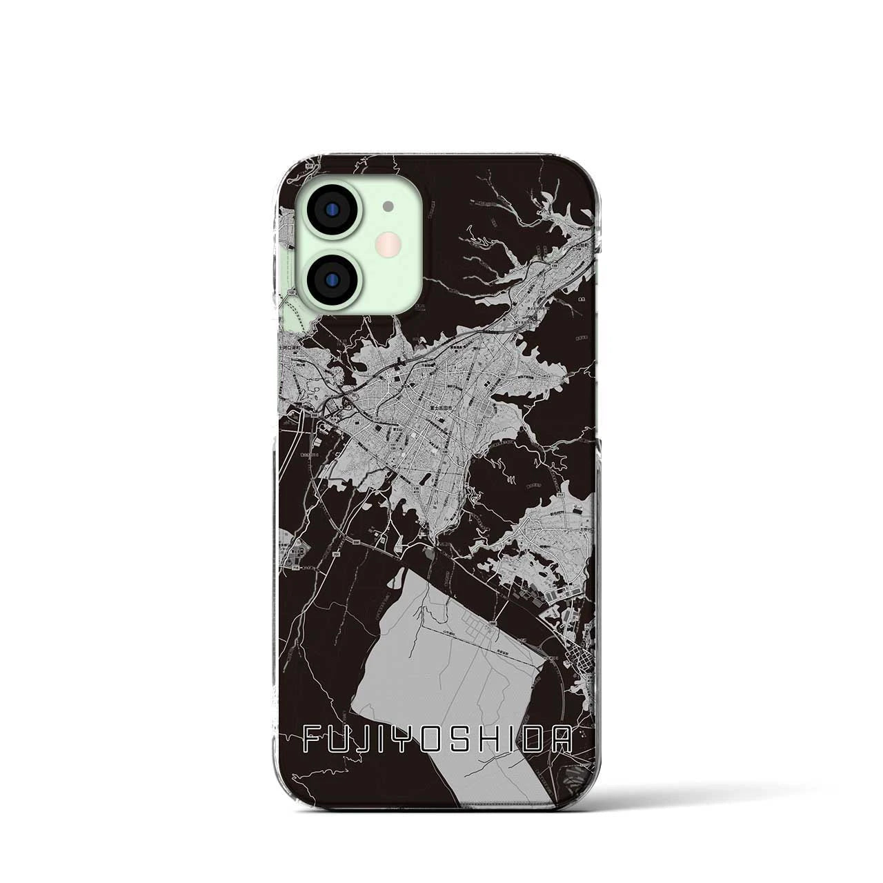 【富士吉田(山梨県)】地図柄iPhoneケース(クリアタイプ)