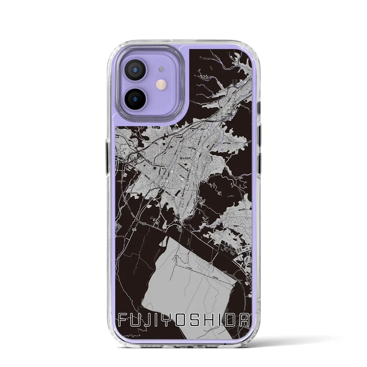 【富士吉田(山梨県)】地図柄iPhoneケース(MagSafeタイプ)