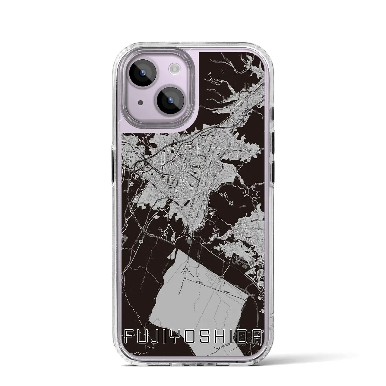 【富士吉田(山梨県)】地図柄iPhoneケース(MagSafeタイプ)