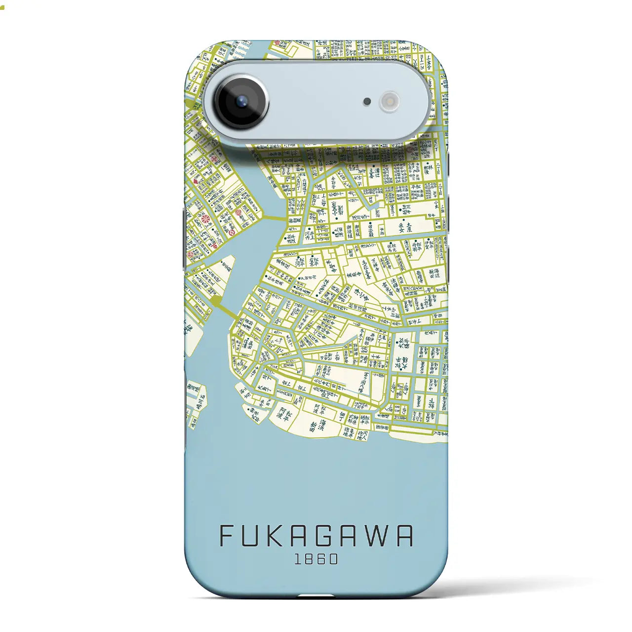 【深川(東京都)】万延江戸図iPhoneケース(バックカバータイプ)