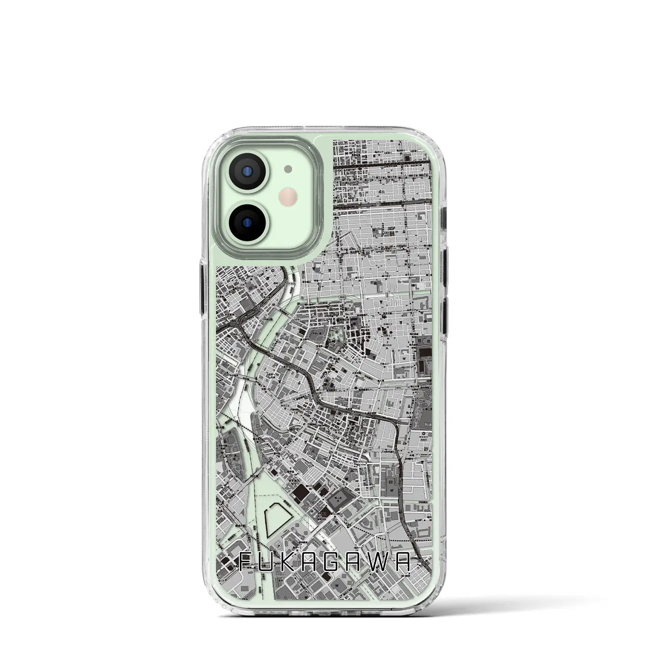 【深川2(東京都)】地図柄iPhoneケース(MagSafeタイプ)