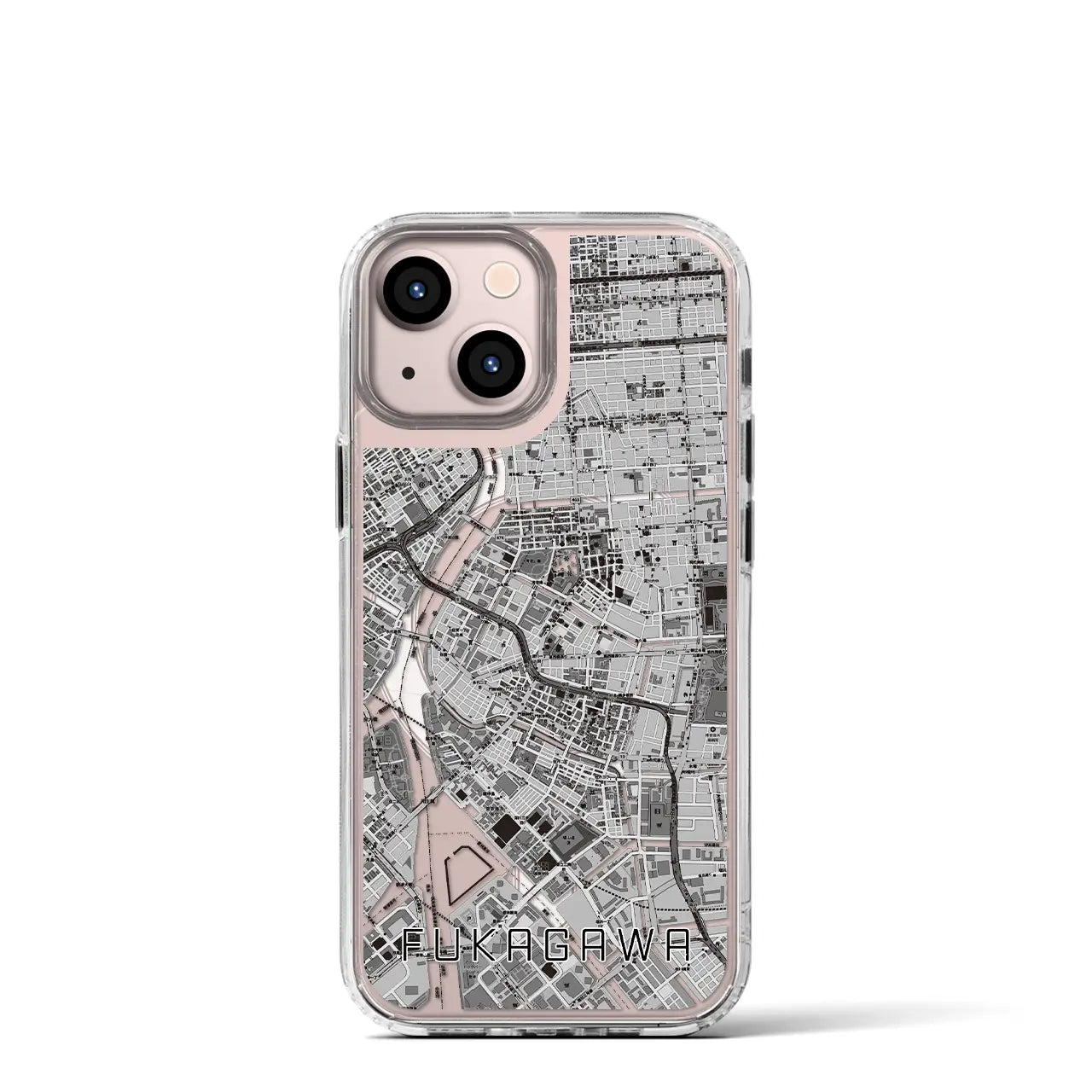 【深川2(東京都)】地図柄iPhoneケース(MagSafeタイプ)