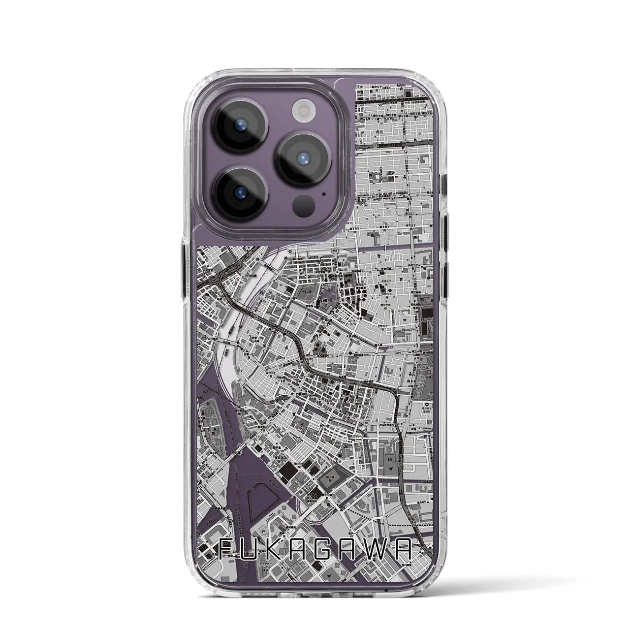 【深川2(東京都)】地図柄iPhoneケース(MagSafeタイプ)