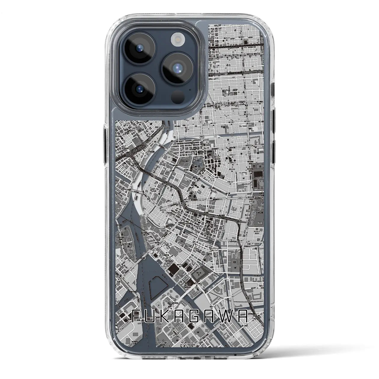 【深川2(東京都)】地図柄iPhoneケース(MagSafeタイプ)