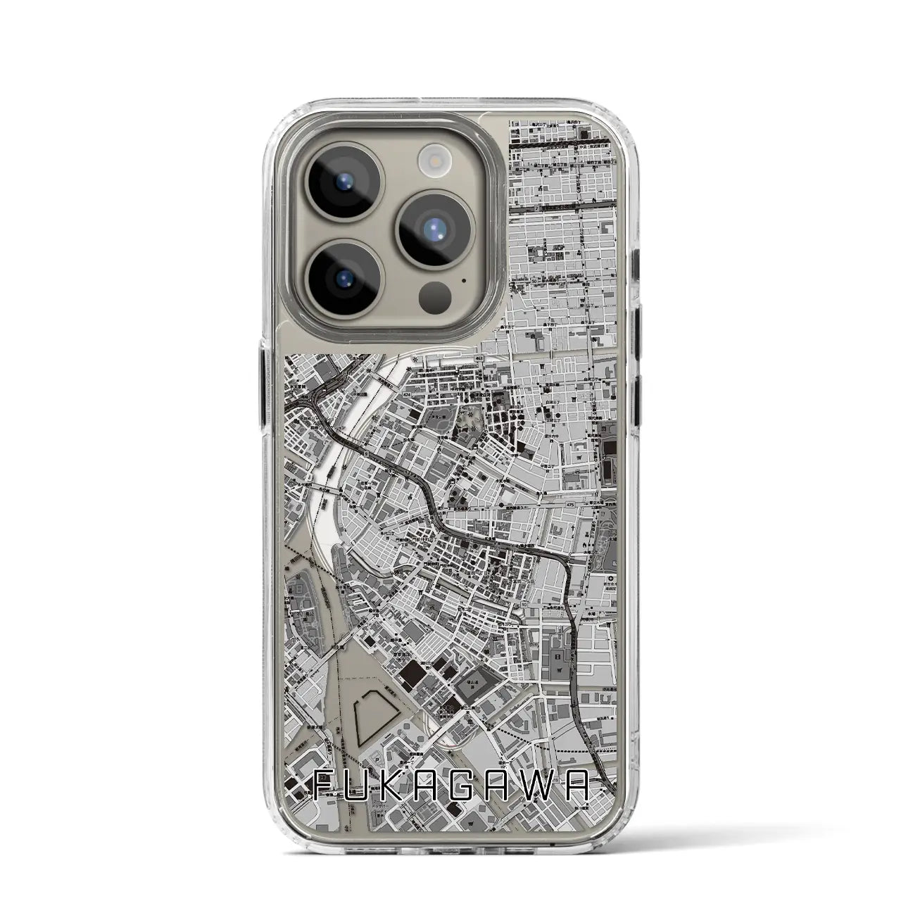 【深川2(東京都)】地図柄iPhoneケース(MagSafeタイプ)