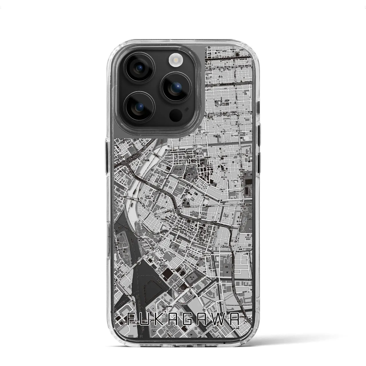 【深川2(東京都)】地図柄iPhoneケース(MagSafeタイプ)