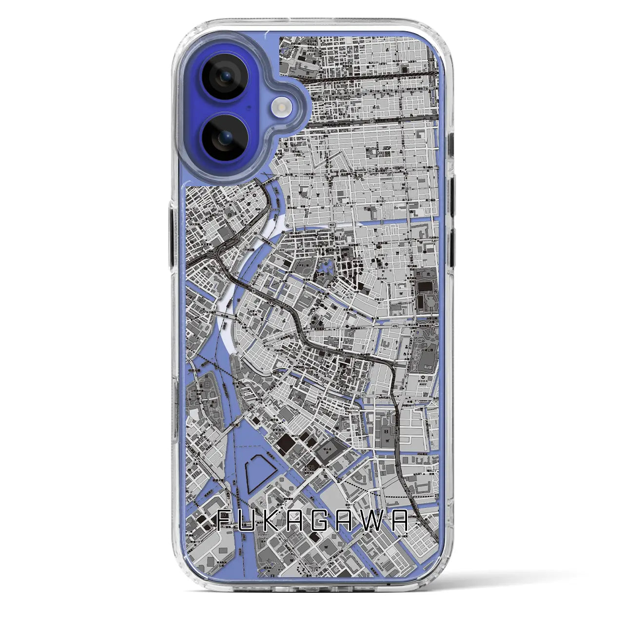 【深川2(東京都)】地図柄iPhoneケース(MagSafeタイプ)