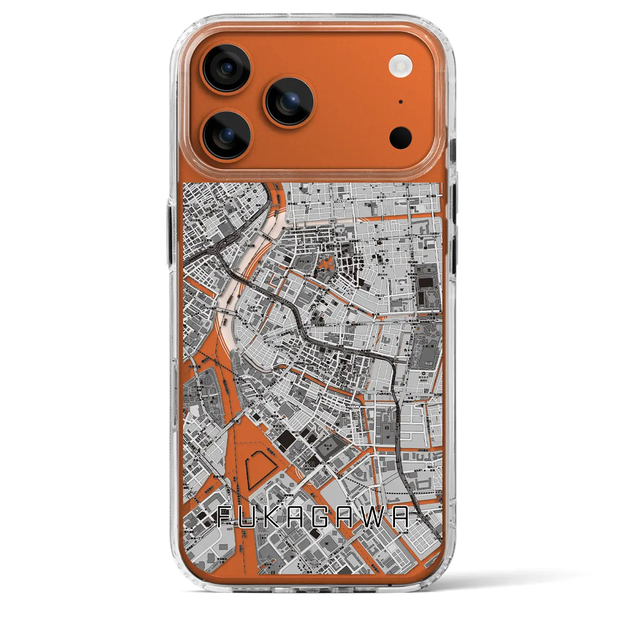 【深川2(東京都)】地図柄iPhoneケース(MagSafeタイプ)