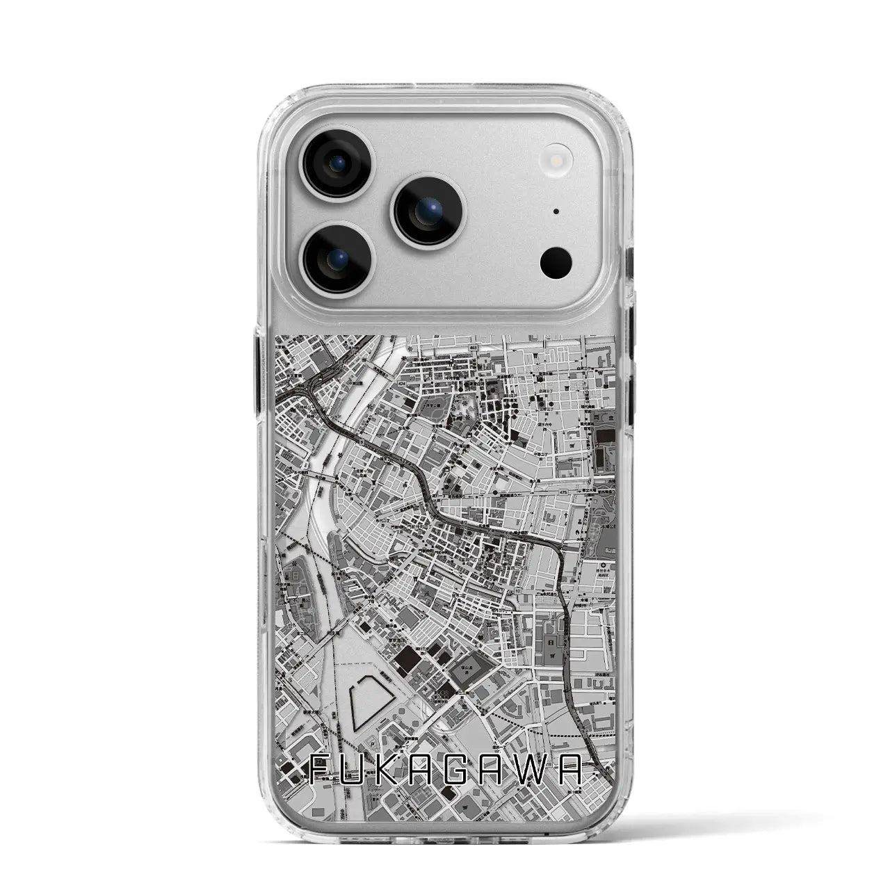 【深川2(東京都)】地図柄iPhoneケース(MagSafeタイプ)