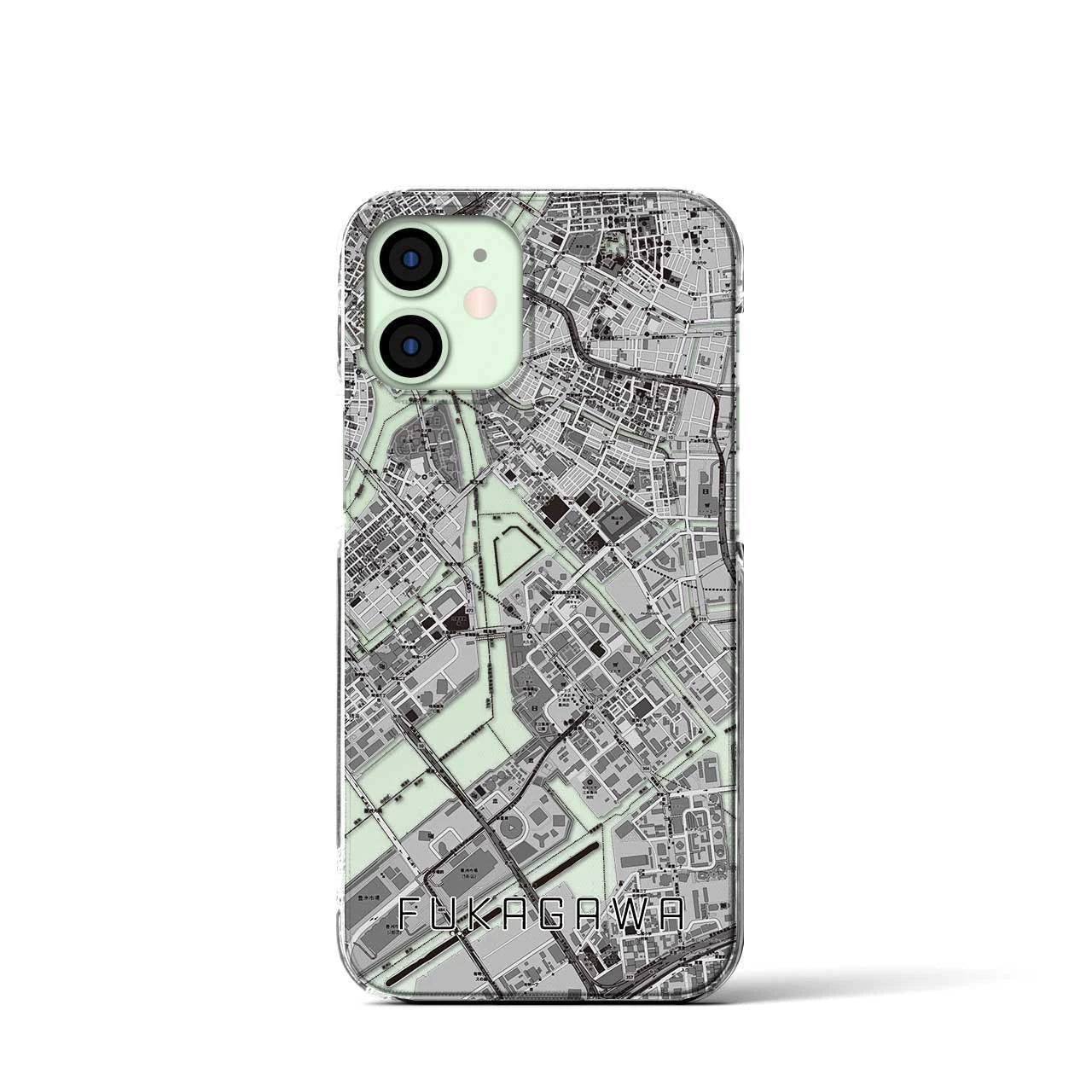 【深川(東京都)】地図柄iPhoneケース(クリアタイプ)
