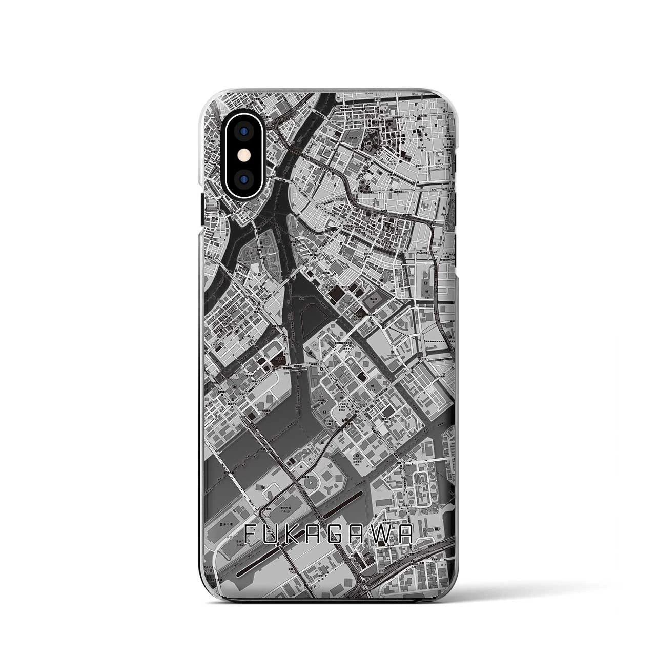 【深川(東京都)】地図柄iPhoneケース(クリアタイプ)