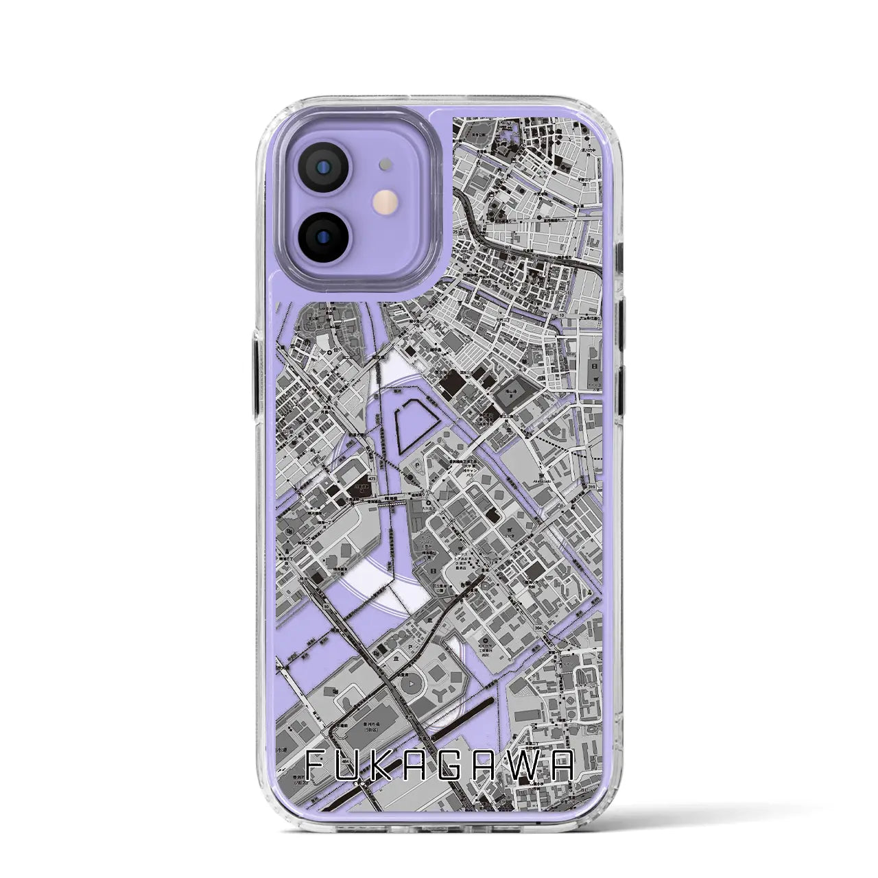 【深川(東京都)】地図柄iPhoneケース(MagSafeタイプ)