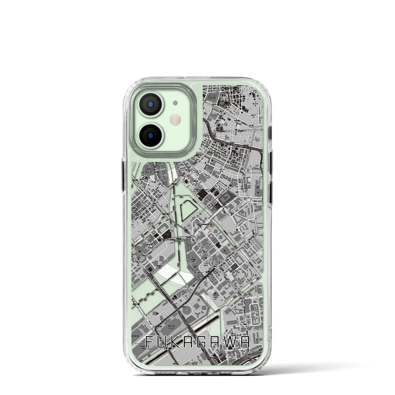 【深川(東京都)】地図柄iPhoneケース(MagSafeタイプ)