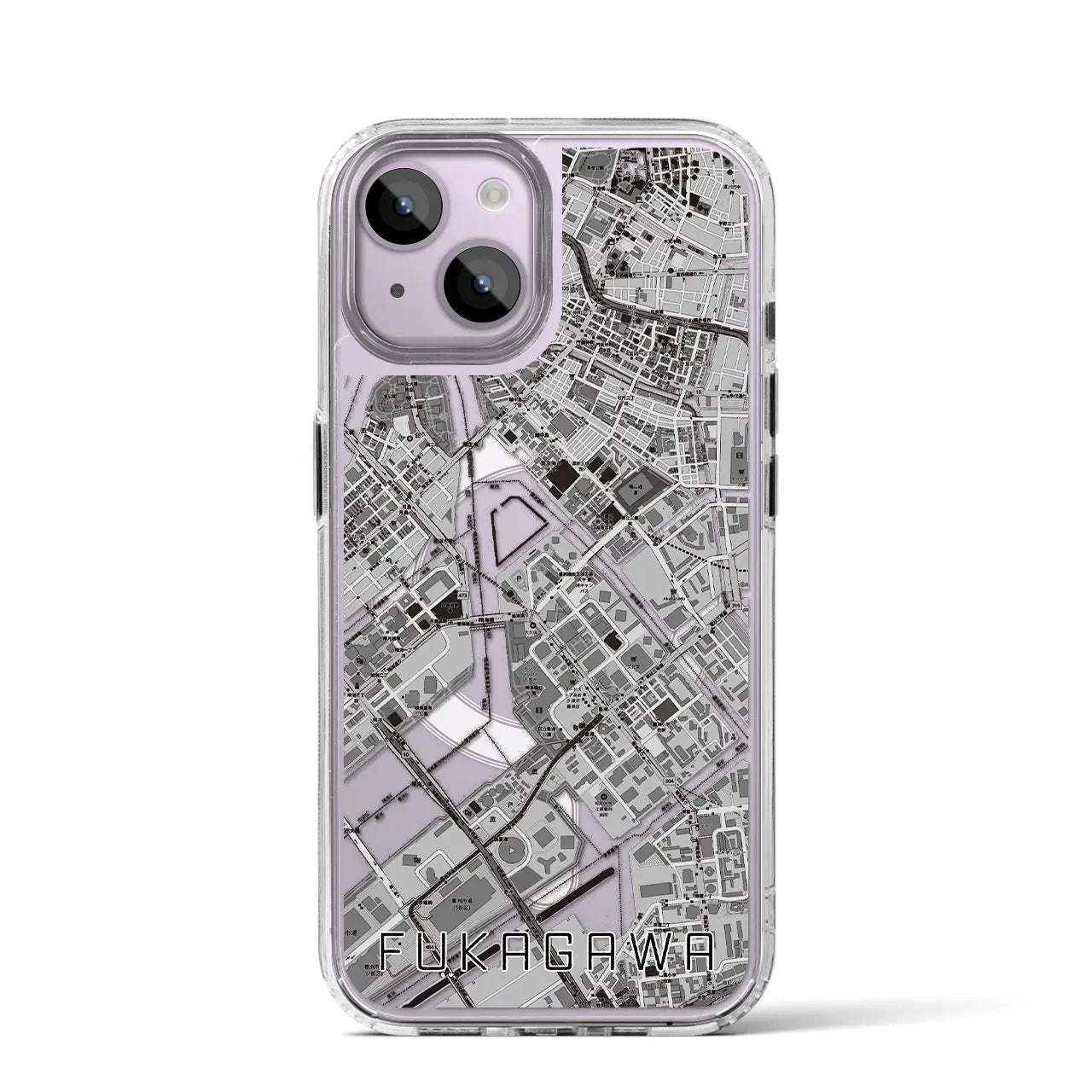 【深川(東京都)】地図柄iPhoneケース(MagSafeタイプ)