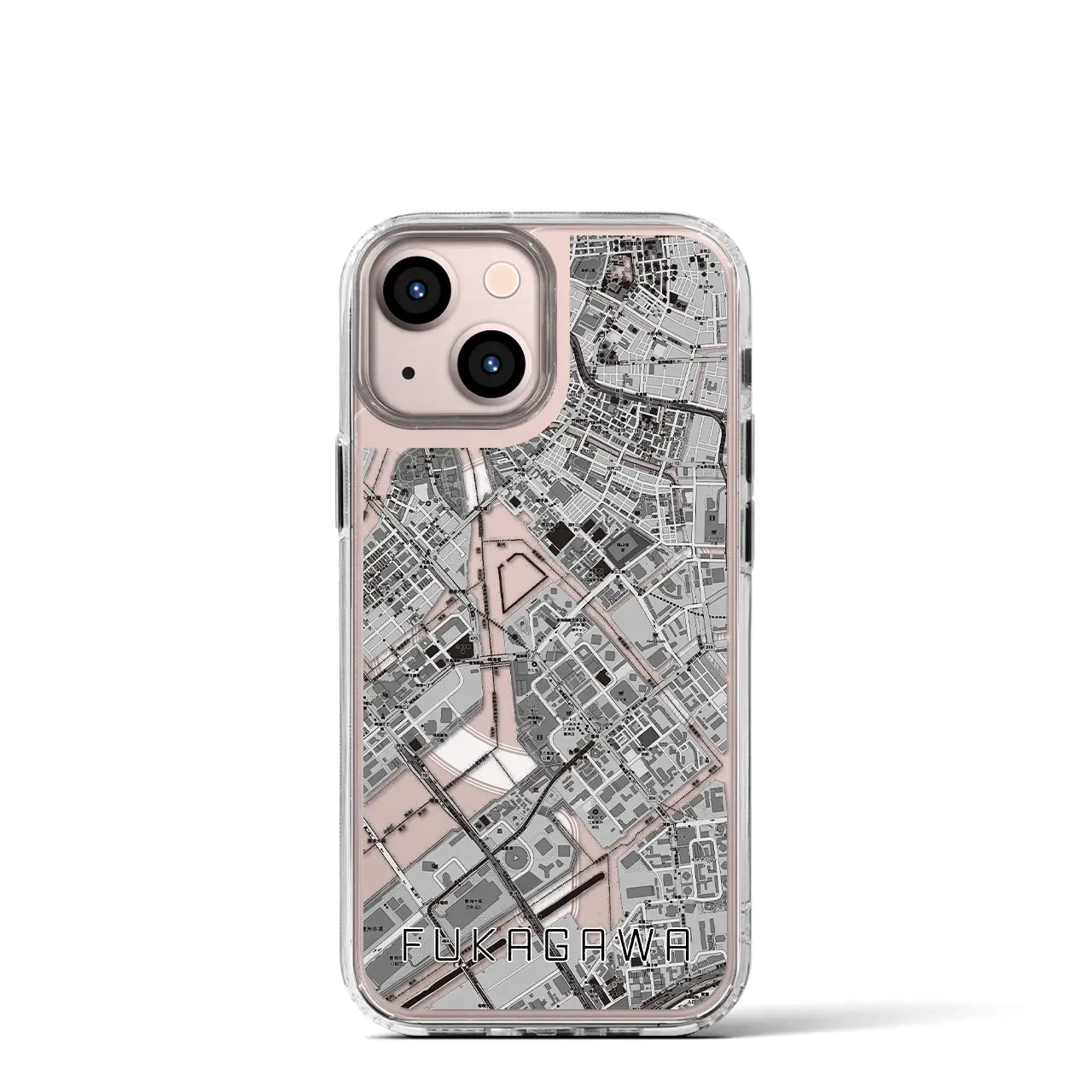 【深川(東京都)】地図柄iPhoneケース(MagSafeタイプ)