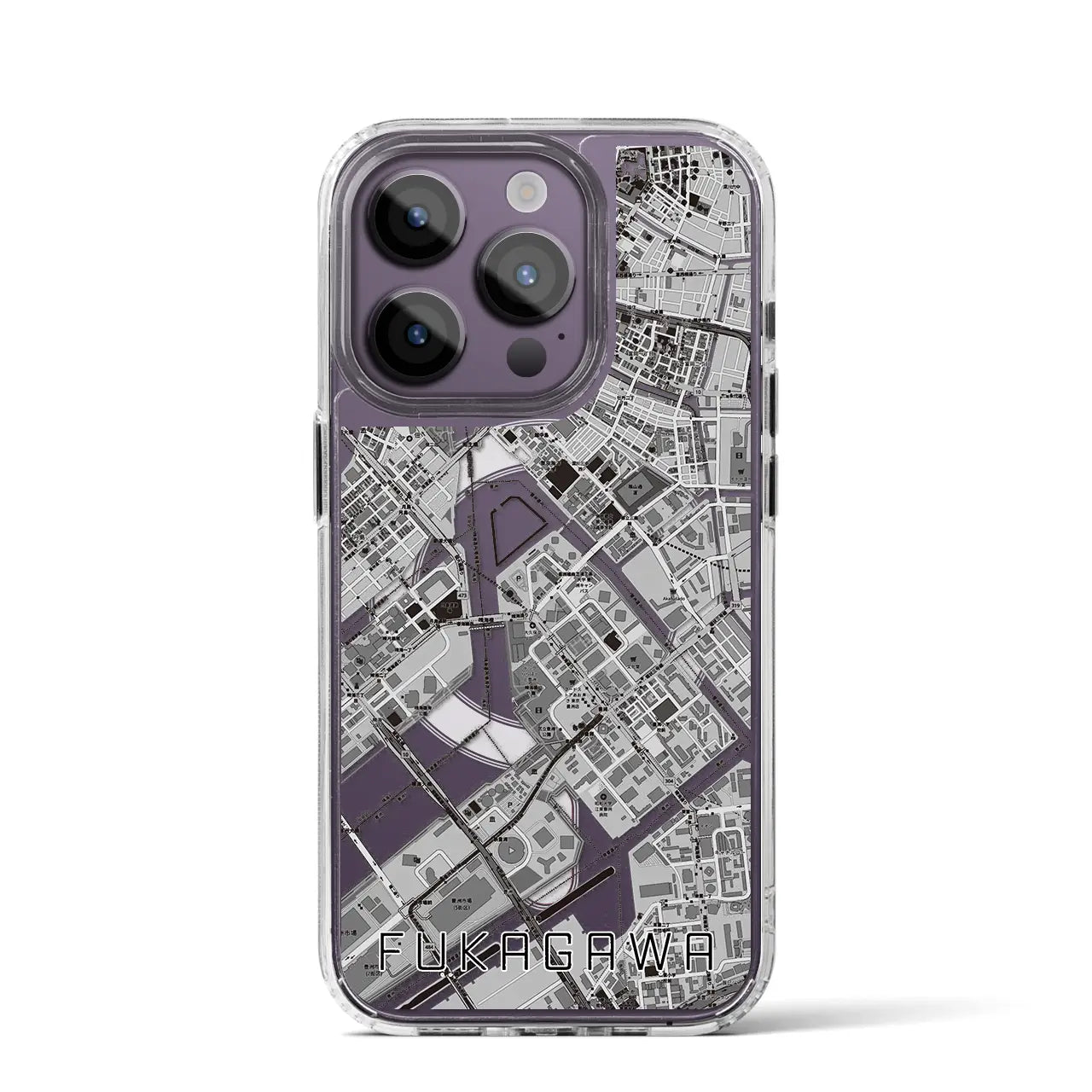 【深川(東京都)】地図柄iPhoneケース(MagSafeタイプ)