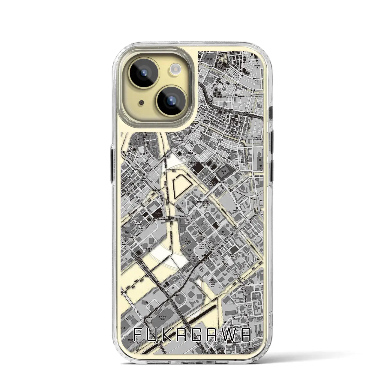 【深川(東京都)】地図柄iPhoneケース(MagSafeタイプ)