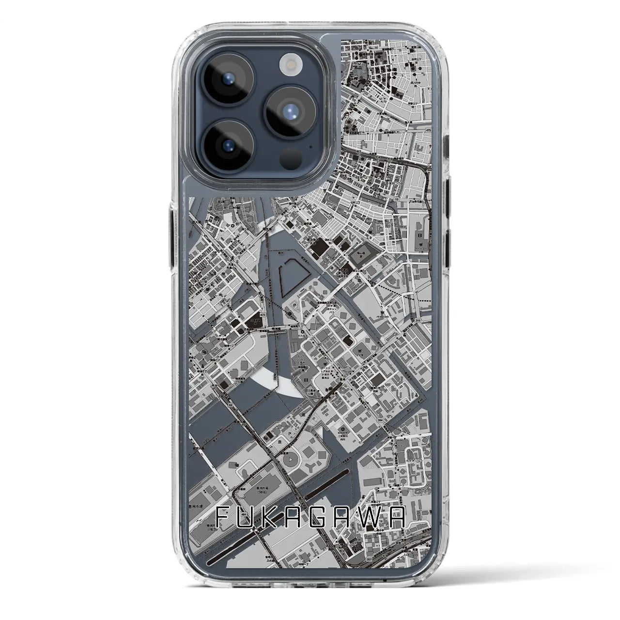 【深川(東京都)】地図柄iPhoneケース(MagSafeタイプ)