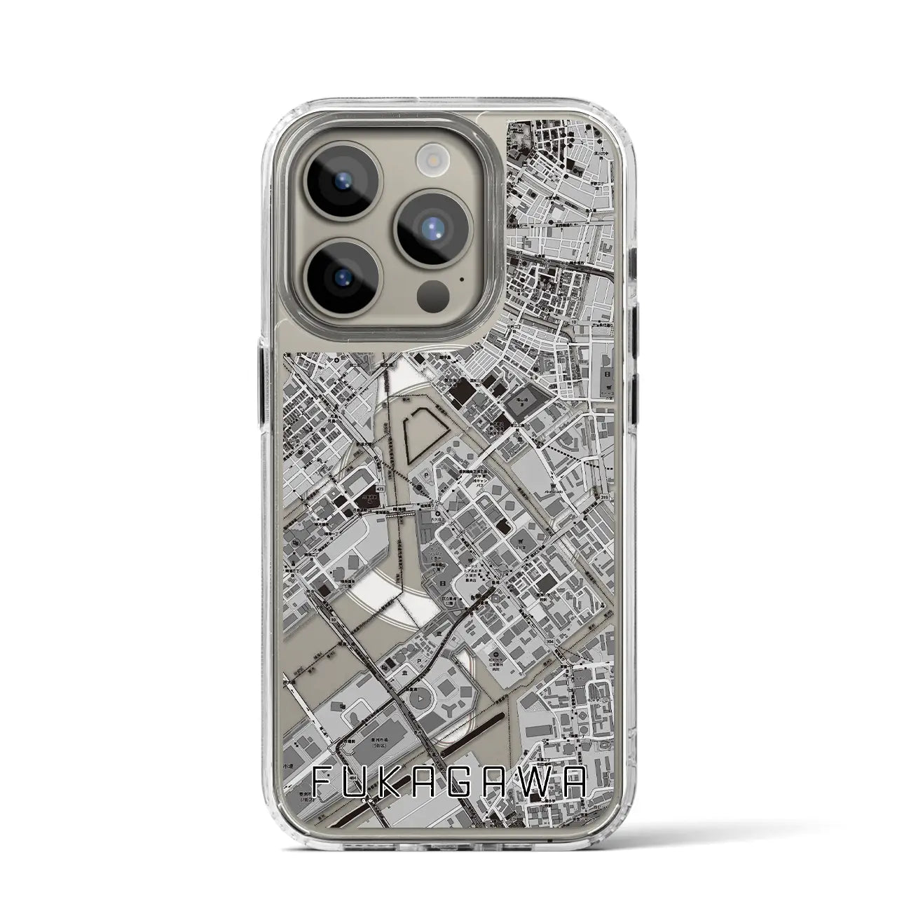 【深川(東京都)】地図柄iPhoneケース(MagSafeタイプ)