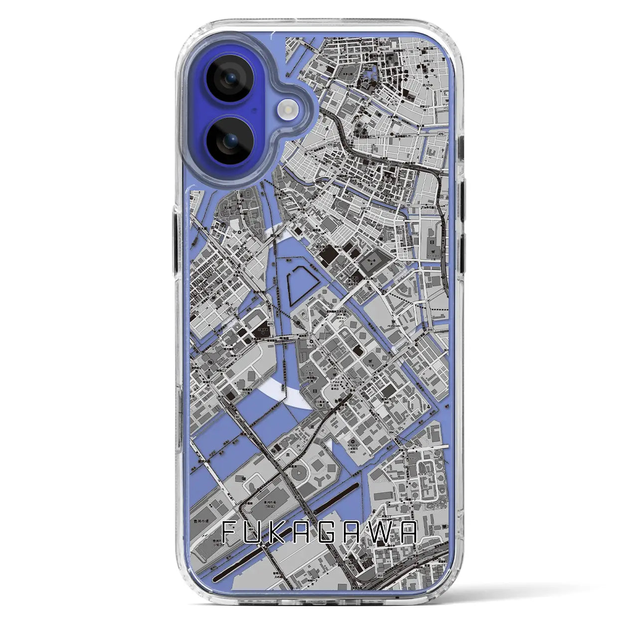 【深川(東京都)】地図柄iPhoneケース(MagSafeタイプ)
