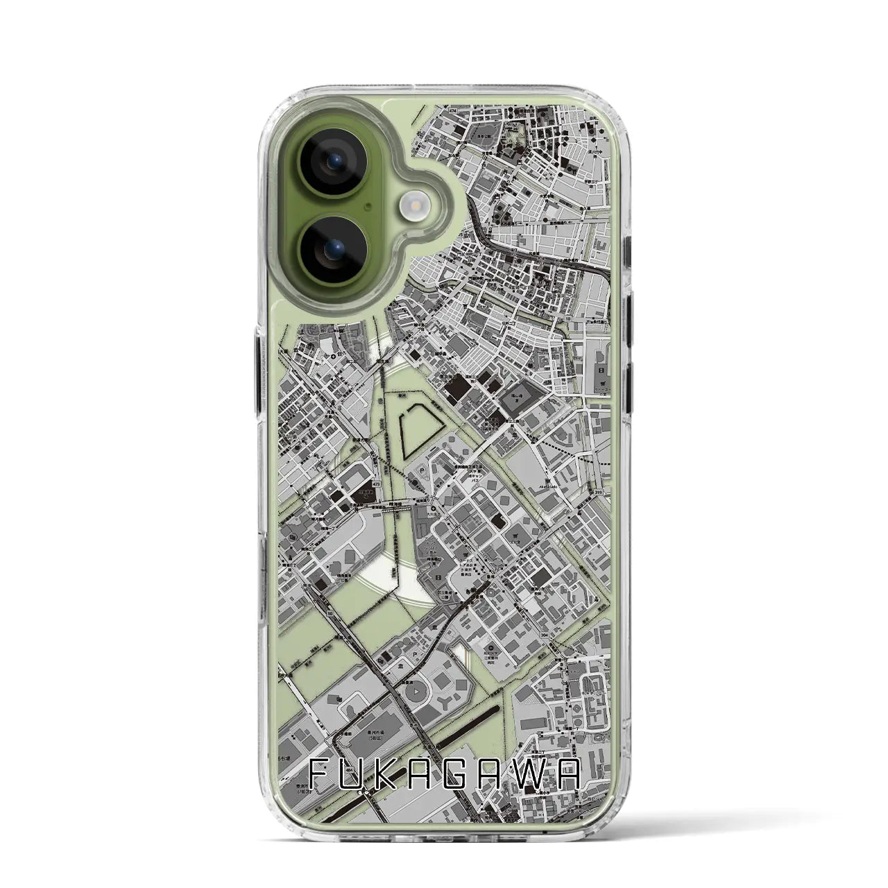 【深川(東京都)】地図柄iPhoneケース(MagSafeタイプ)