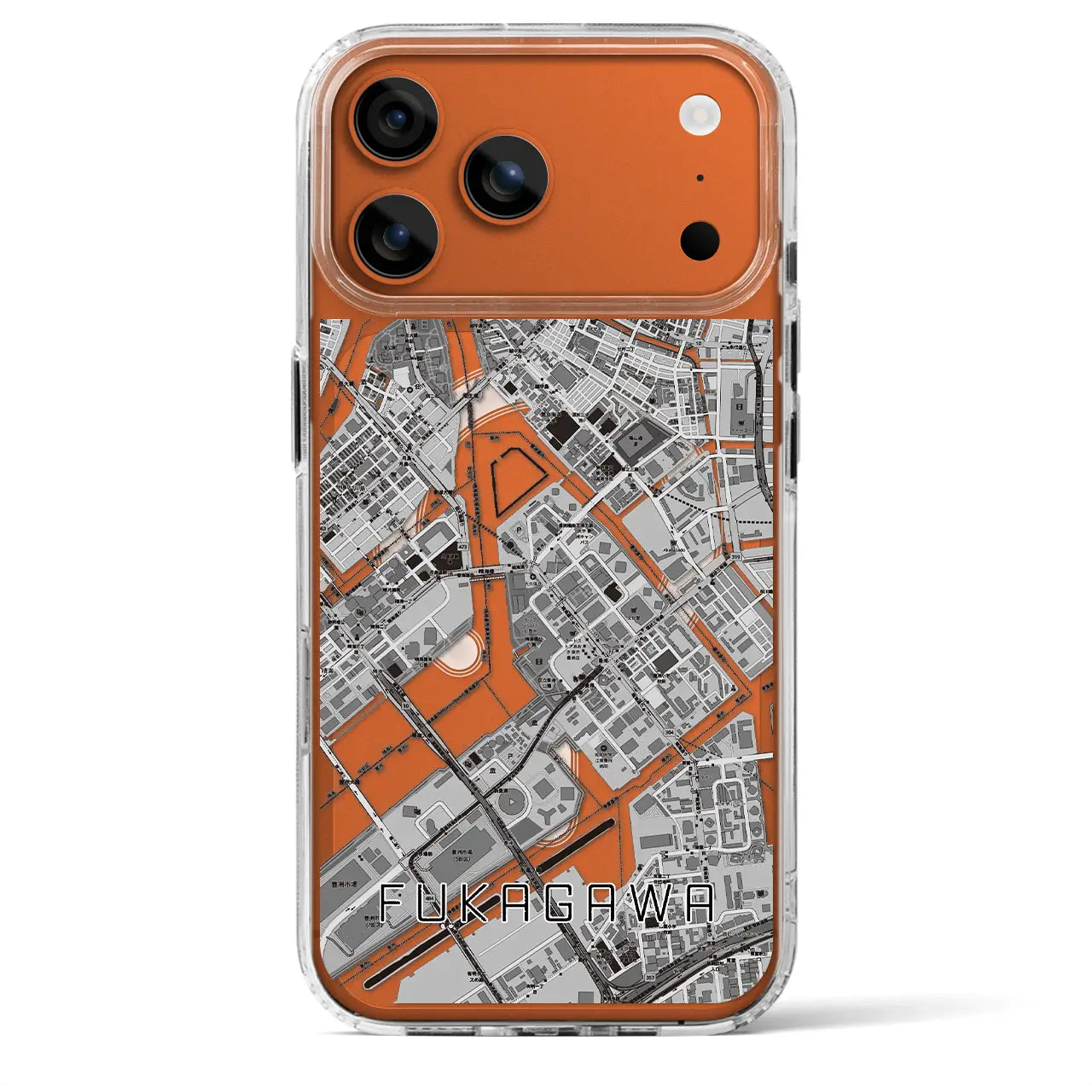 【深川(東京都)】地図柄iPhoneケース(MagSafeタイプ)