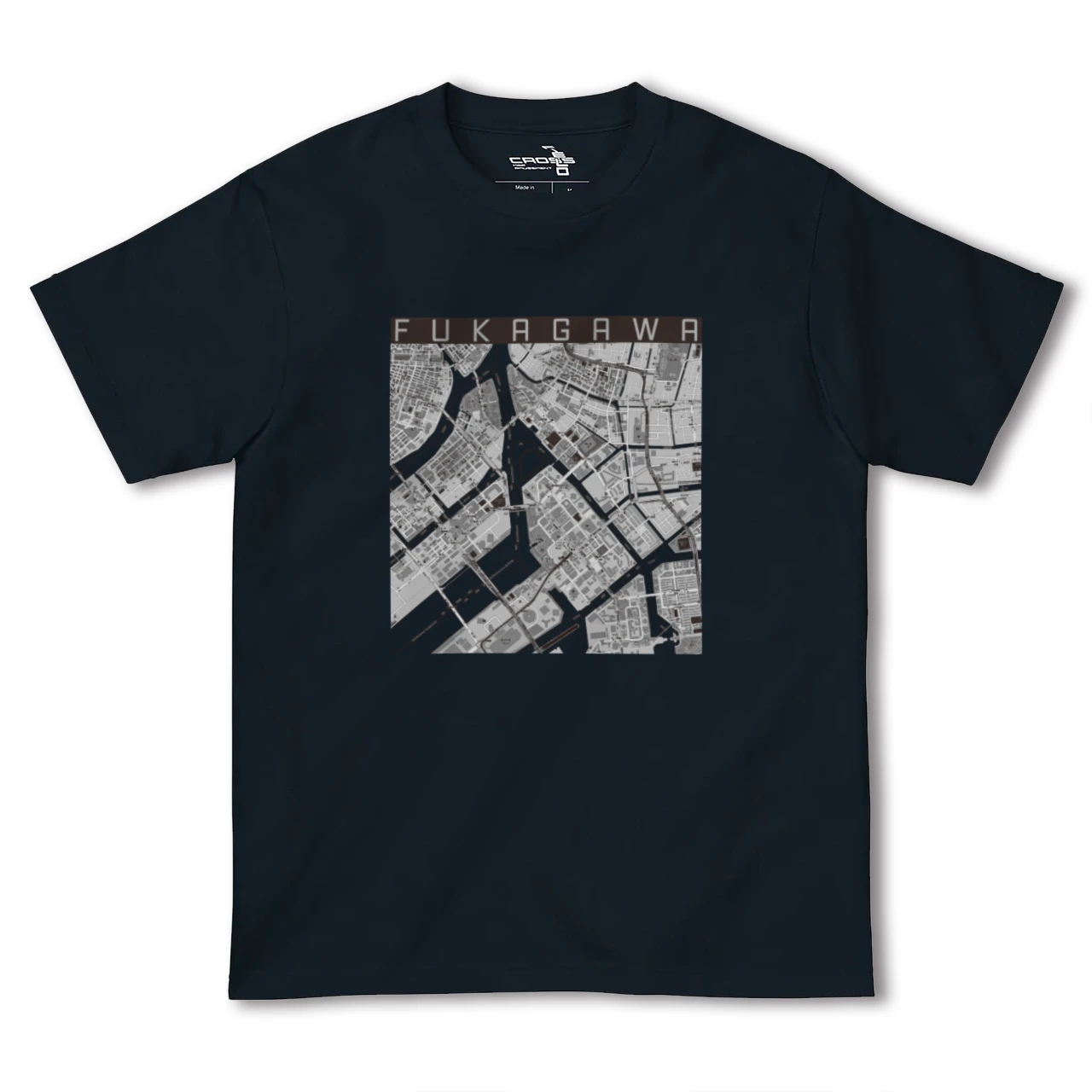 【深川(東京都)】地図柄ヘビーウェイトTシャツ