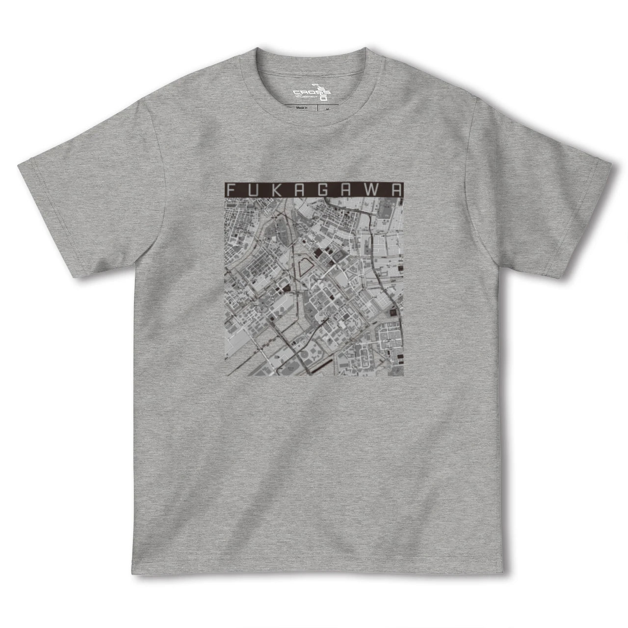 【深川(東京都)】地図柄ヘビーウェイトTシャツ
