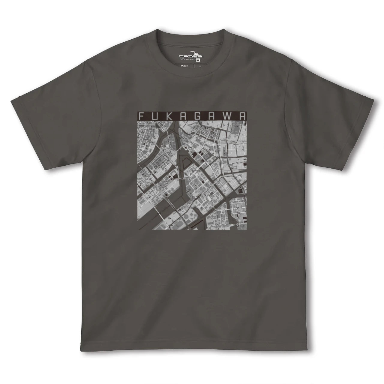 【深川(東京都)】地図柄ヘビーウェイトTシャツ