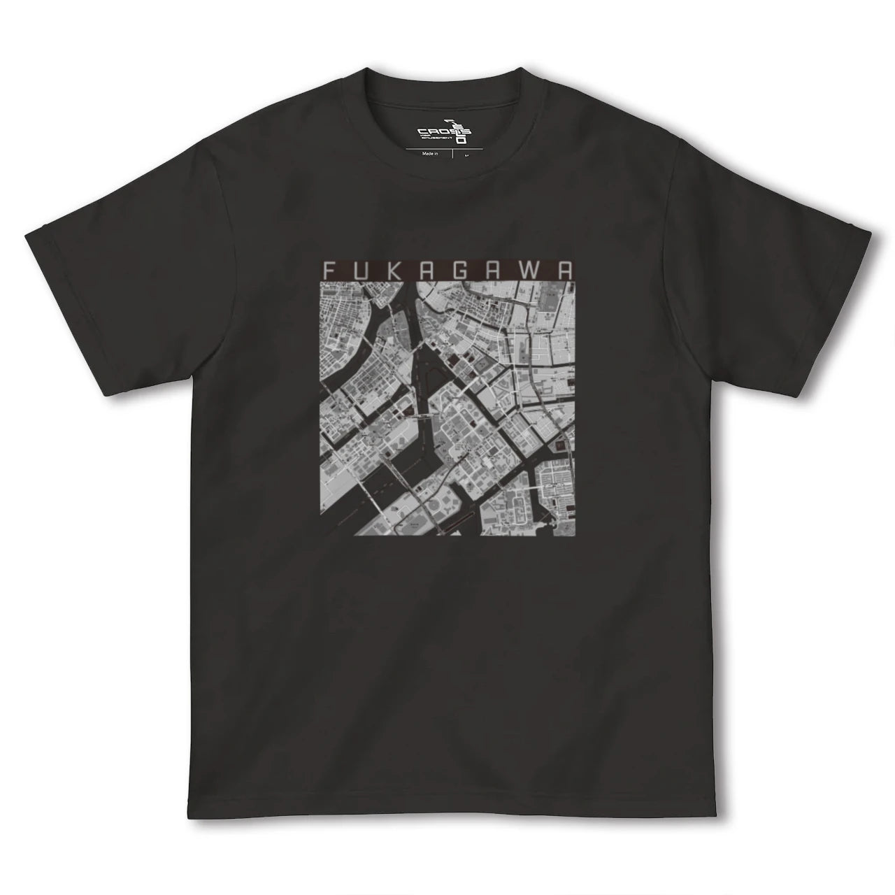 【深川(東京都)】地図柄ヘビーウェイトTシャツ