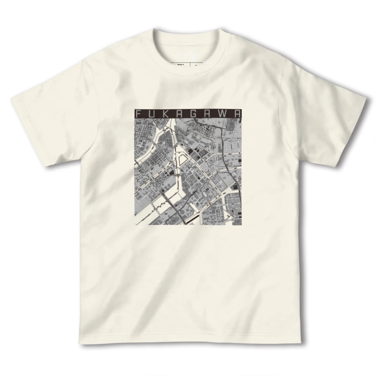 【深川(東京都)】地図柄ヘビーウェイトTシャツ