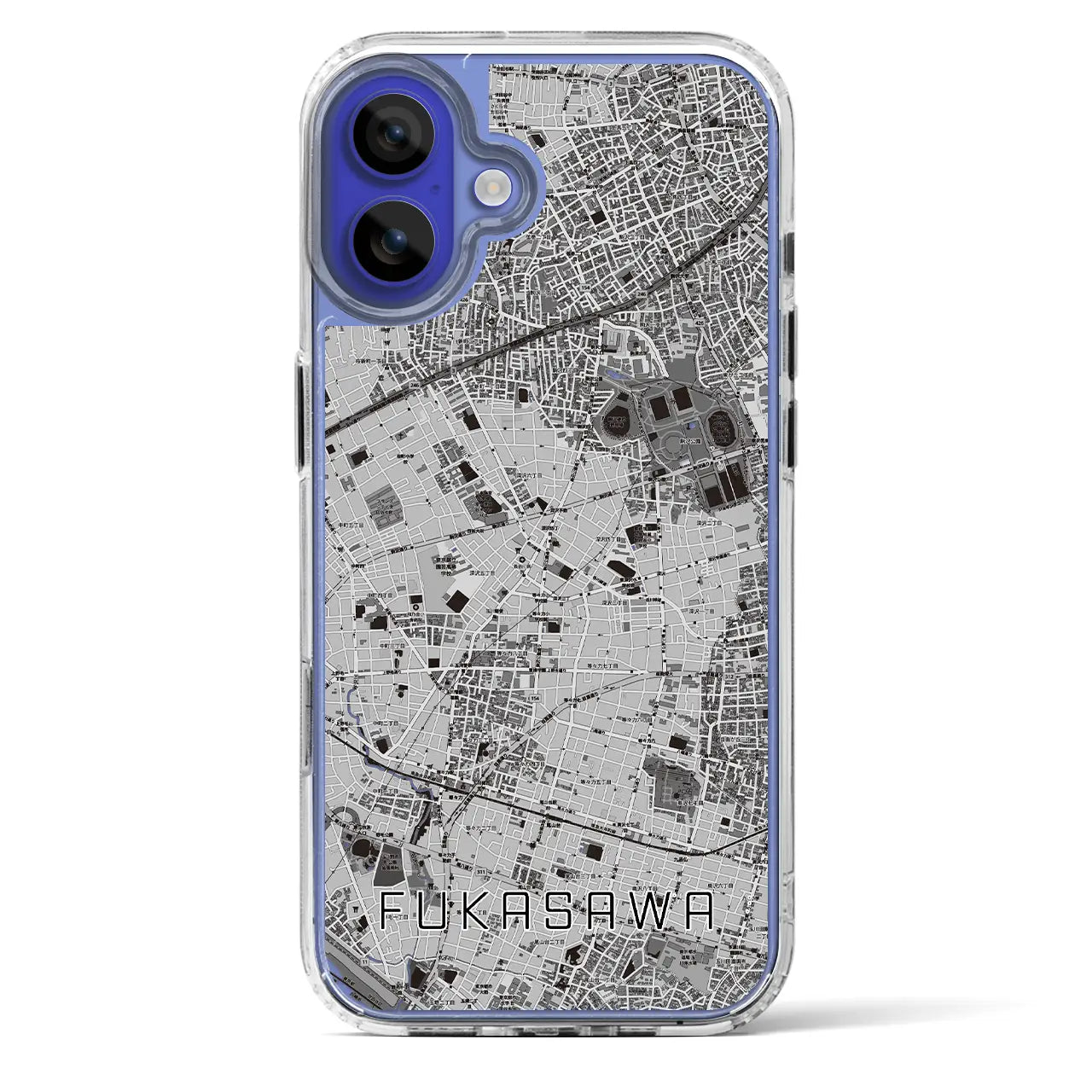 【深沢(東京都)】地図柄iPhoneケース(MagSafeタイプ)