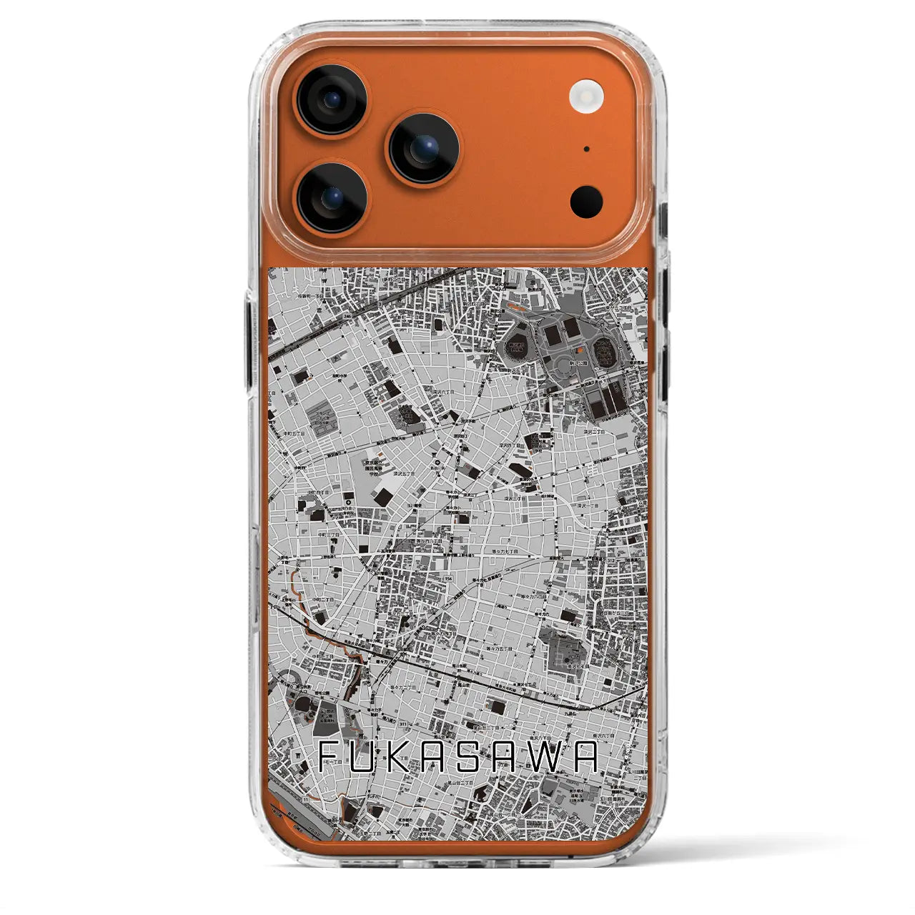 【深沢(東京都)】地図柄iPhoneケース(MagSafeタイプ)