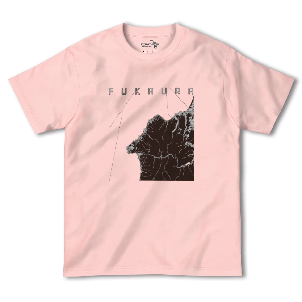 【深浦(青森県)】地図柄ヘビーウェイトTシャツ