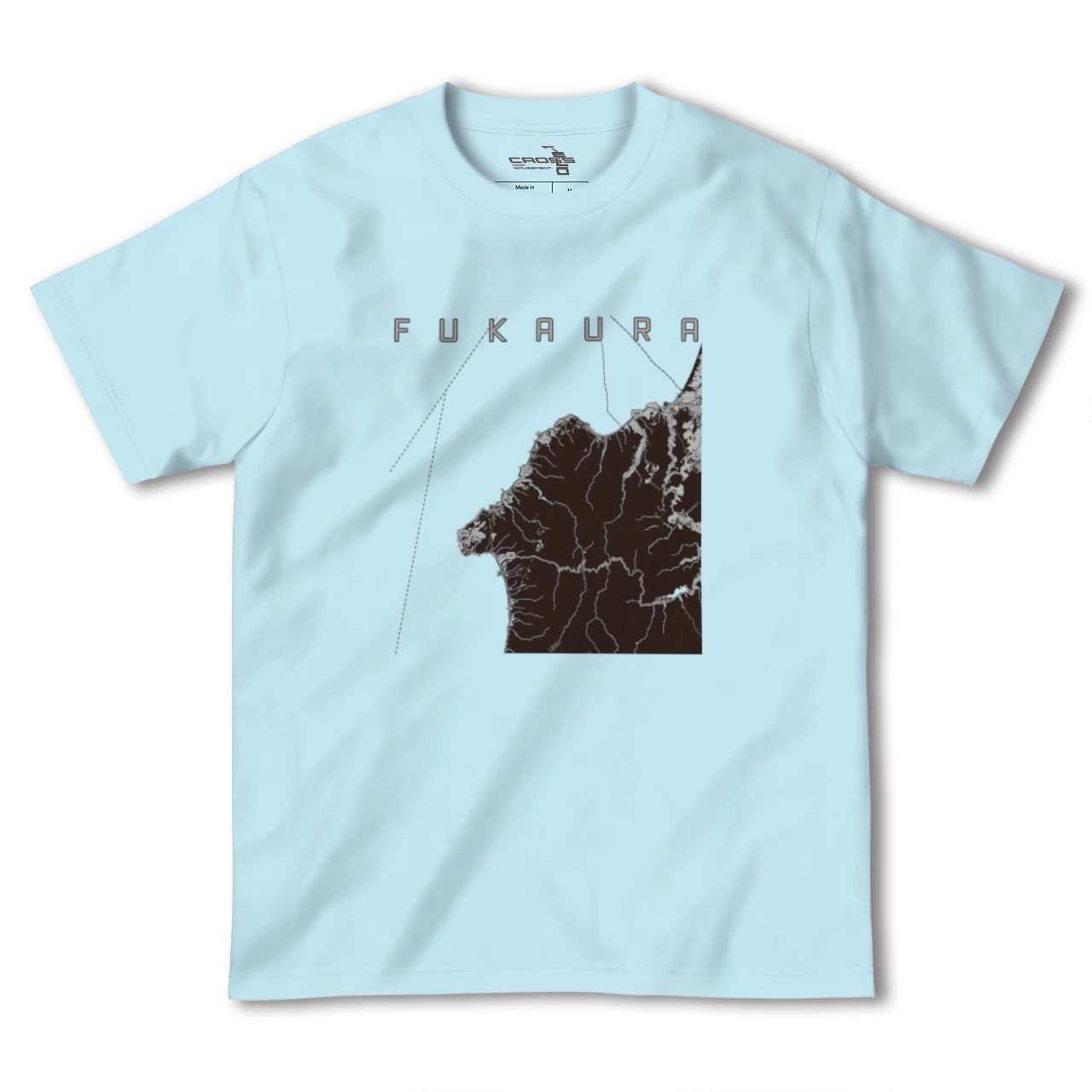 【深浦(青森県)】地図柄ヘビーウェイトTシャツ