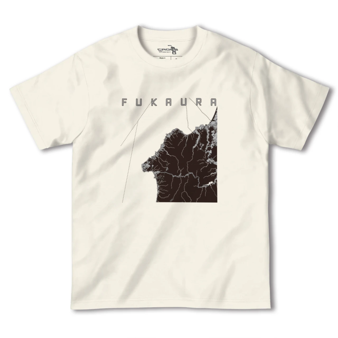 【深浦(青森県)】地図柄ヘビーウェイトTシャツ