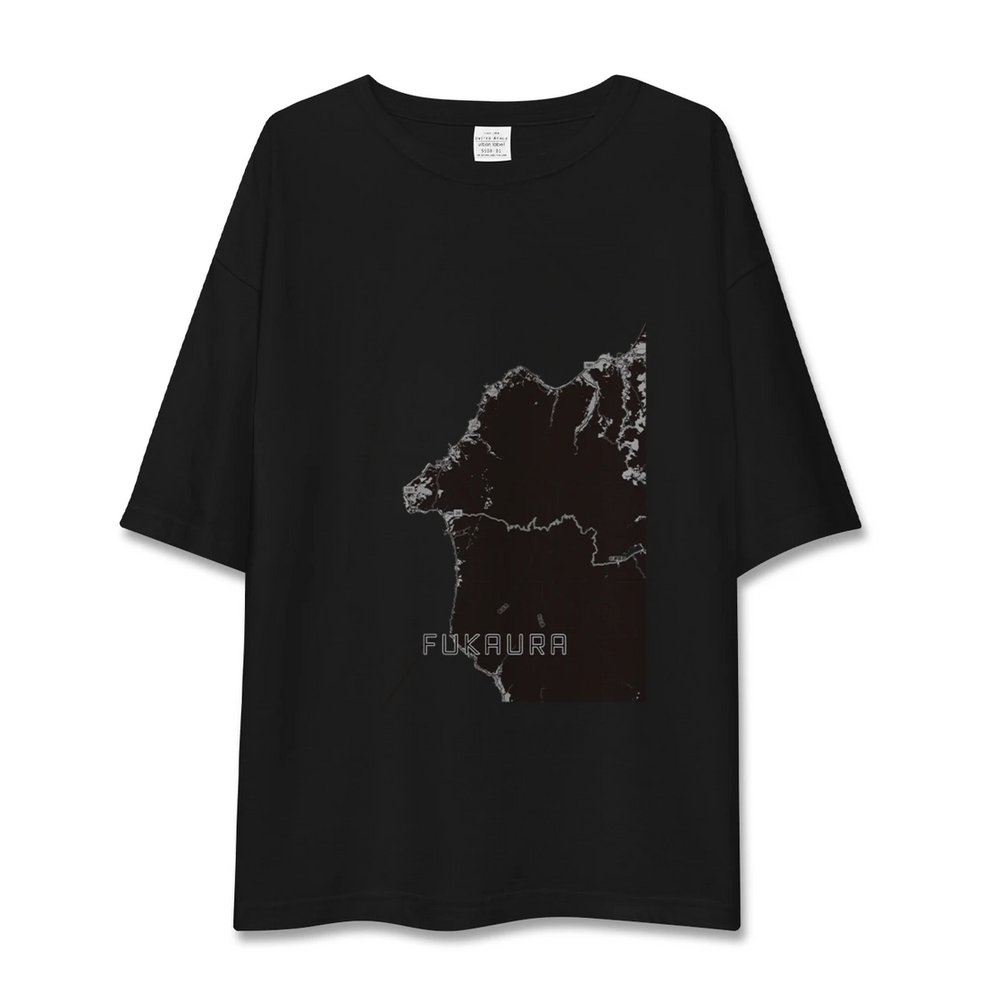 【深浦(青森県)】地図柄ビッグシルエットTシャツ