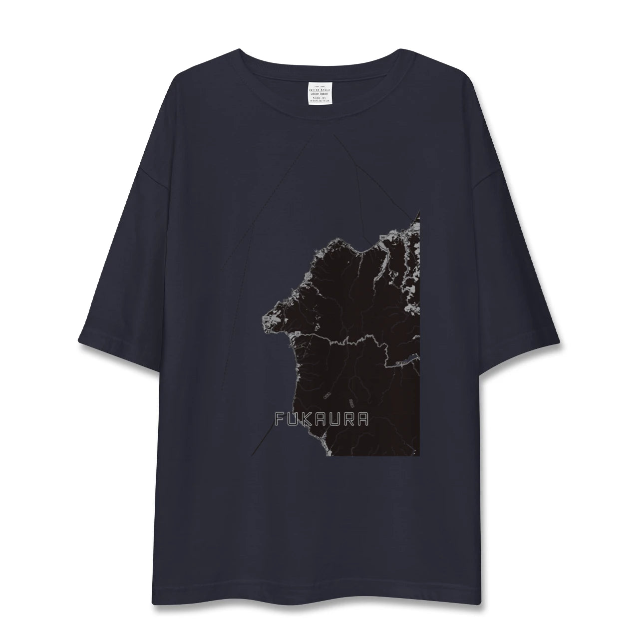 【深浦(青森県)】地図柄ビッグシルエットTシャツ