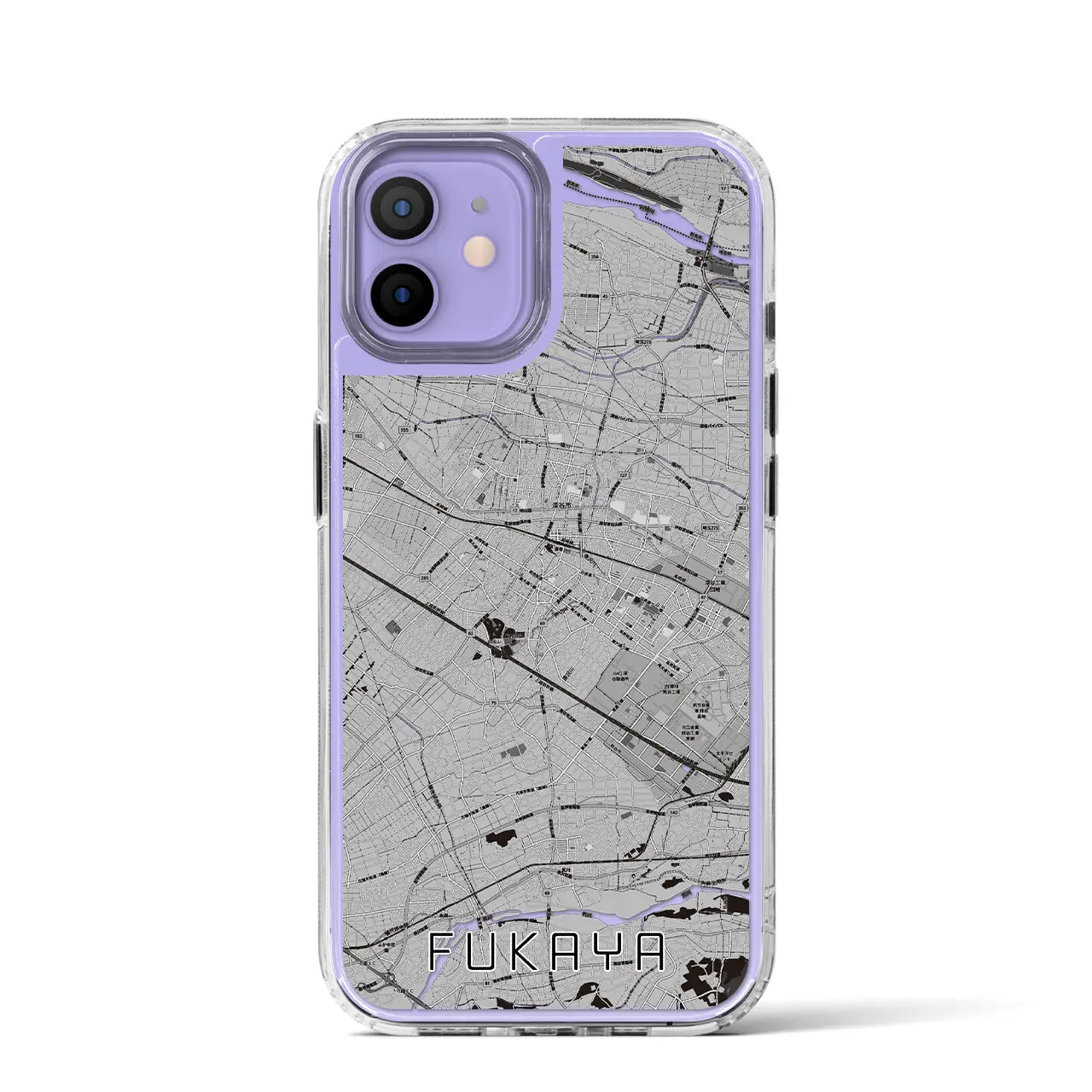 【深谷(埼玉県)】地図柄iPhoneケース(MagSafeタイプ)